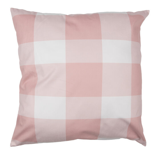 Clayre &amp; Eef   | Kussenhoes Roze Wit 45x45 cm | SWC20