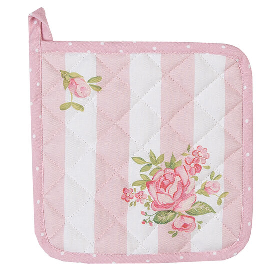 Clayre &amp; Eef   | Pannenlap Kind Roze 16x16 cm | SWR45K