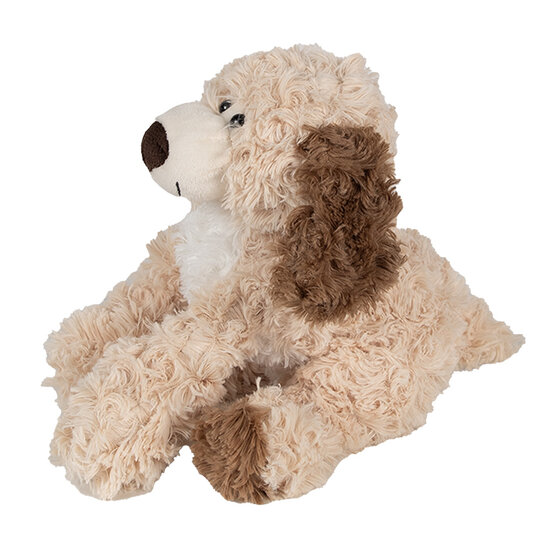 Clayre &amp; Eef   | Decoratie Knuffel Hond Beige Bruin 18x18x21 cm | TW0590S