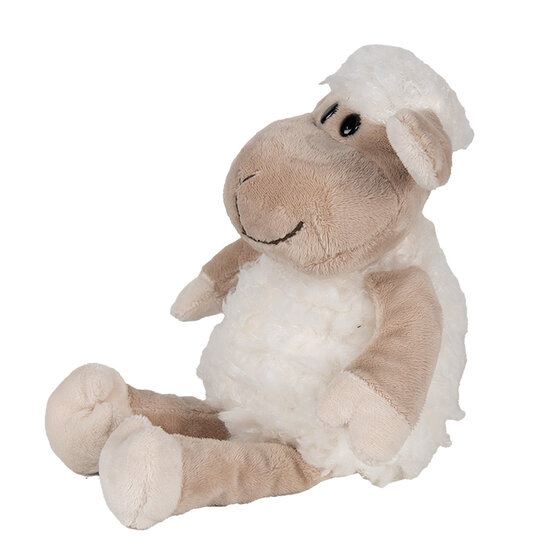 Clayre &amp; Eef   | Knuffel Schaap Wit 10x15x19 cm | TW0595W