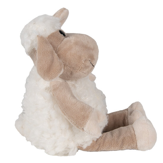 Clayre &amp; Eef   | Knuffel Schaap Wit 10x15x19 cm | TW0595W