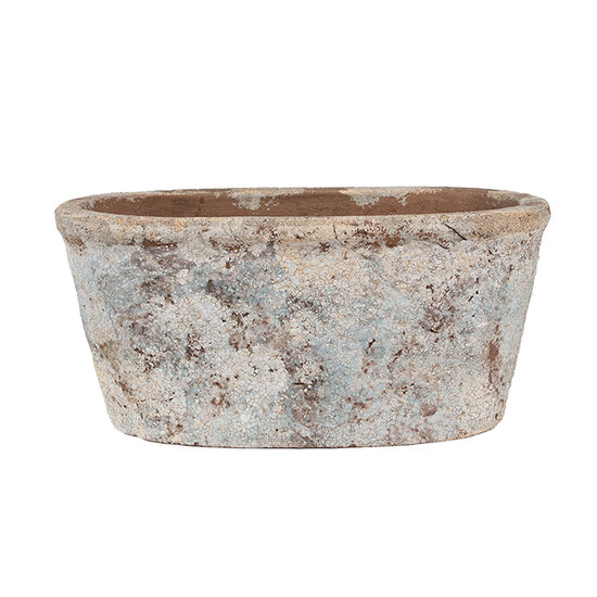 Clayre &amp; Eef   | Bloempot Binnen Beige 26x13x12 cm | 6TE0528L