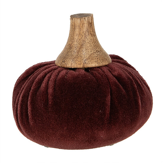 Clayre &amp; Eef   | Decoratie Pompoen Rood &oslash; 9x8 cm | 65411