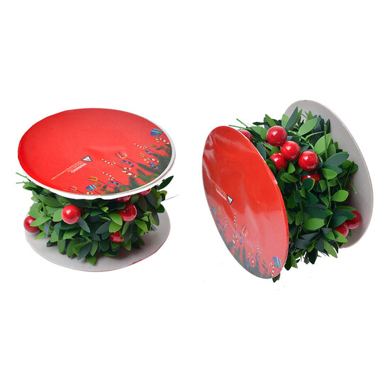 Clayre &amp; Eef   | Decoratie slinger kerst (set van 12) Groen 270 cm | 65487