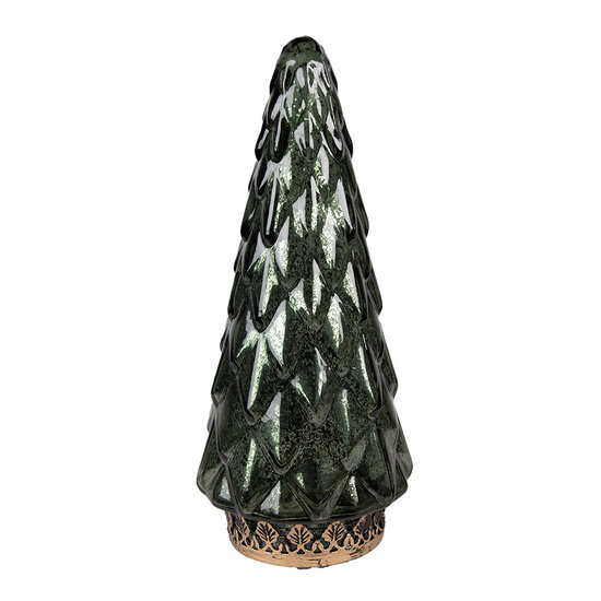 Clayre &amp; Eef   | Kerstdecoratie Kerstboom met LED Groen &oslash; 11x24 cm | 6GL4572GR