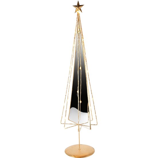 Dekoratief | Deco boom, goud, LED, 16x16x60cm | A245871