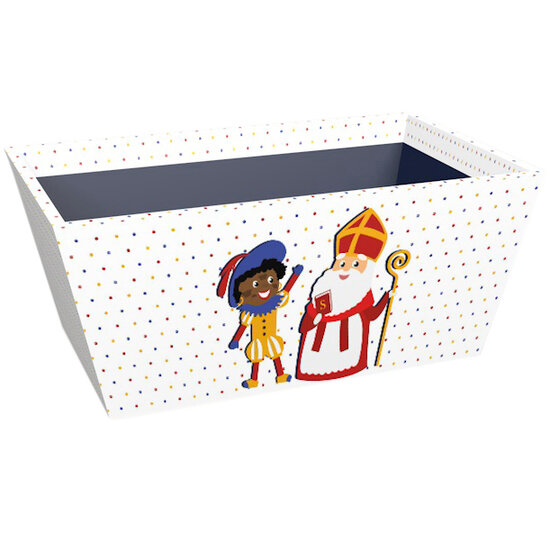 Dekoratief | Bakje &#039;Sinterklaas&#039;, wit, 24x14x10cm | A245945