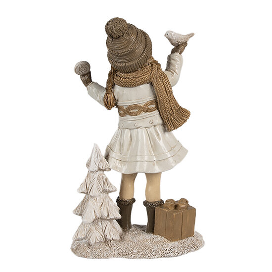 Clayre &amp; Eef   | Kerstdecoratie Kind Beige 9x6x16 cm | 6PR4162