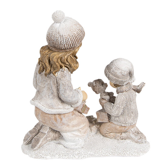 Clayre &amp; Eef   | Kerstdecoratie Kind Beige 13x7x15 cm | 6PR4163