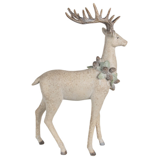 Clayre &amp; Eef   | Decoratie hert Bruin 32x14x49 cm | 5PR0139