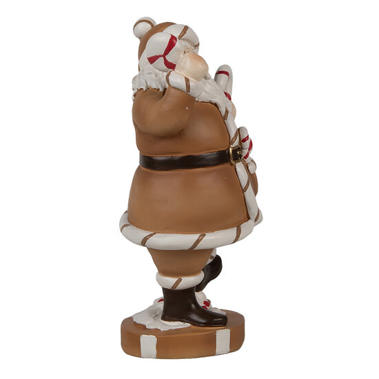 Clayre &amp; Eef   | Kerstdecoratie Kerstman Bruin 12x9x20 cm | 6PR4276