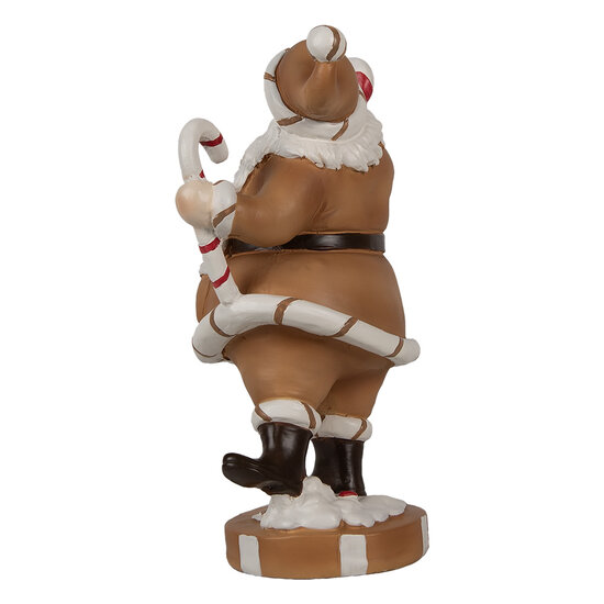 Clayre &amp; Eef   | Kerstdecoratie Kerstman Bruin 12x9x20 cm | 6PR4276