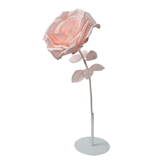 Clayre &amp; Eef   | Decoratie roos Roze &oslash; 33x100 cm | 50780