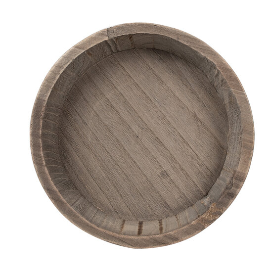 Clayre &amp; Eef   | Decoratie schaal Bruin &oslash; 27x4 cm | 6H2324