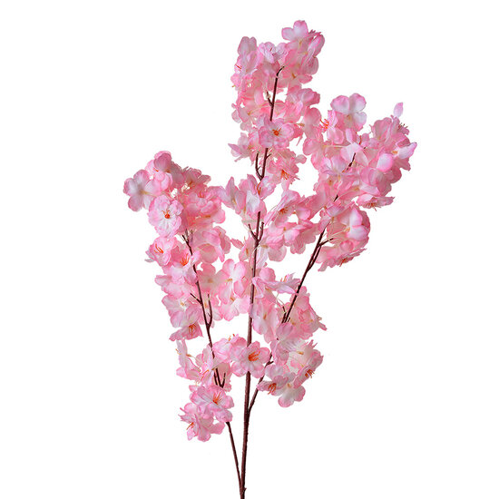 Clayre &amp; Eef   | Decoratie tak met bloemen Roze 20x10x106 cm | 5PL0074