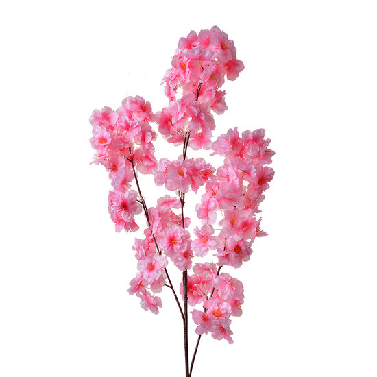 Clayre &amp; Eef   | Decoratie tak met bloemen Roze 20x10x106 cm | 5PL0076