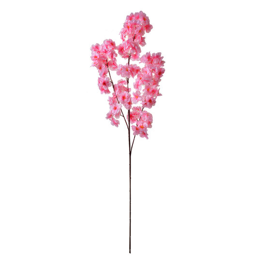 Clayre &amp; Eef   | Decoratie tak met bloemen Roze 20x10x106 cm | 5PL0076