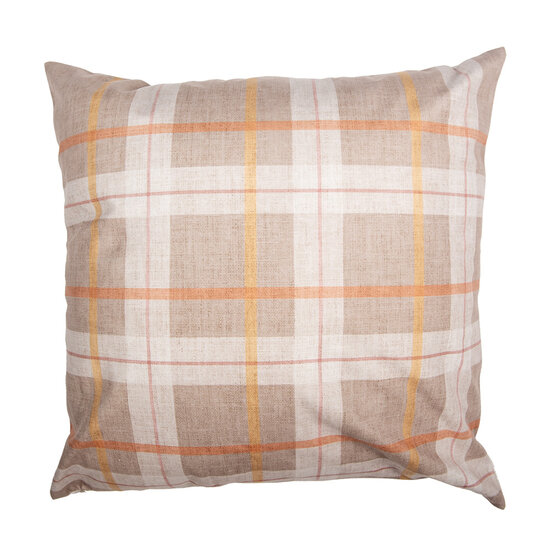 Clayre &amp; Eef   | Kussenhoes Beige Oranje 45x45 cm | PPS21