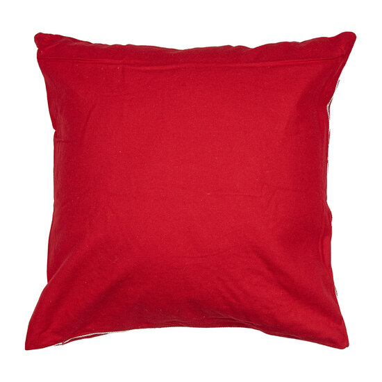 Clayre &amp; Eef   | Kussenhoes Rood Wit 45x45 cm | KT021.358