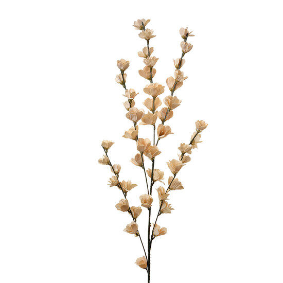 Clayre &amp; Eef   | Decoratie tak met bloemen Beige 6x6x102 cm | 5PL0115W