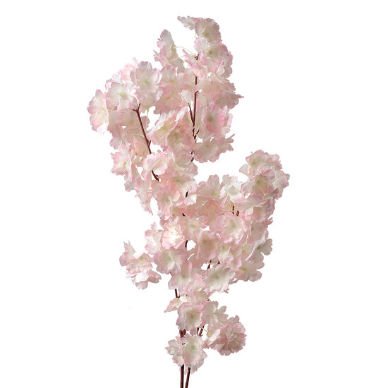 Clayre &amp; Eef   | Decoratie tak met bloemen Roze 24x8x100 cm | 5PL0118P