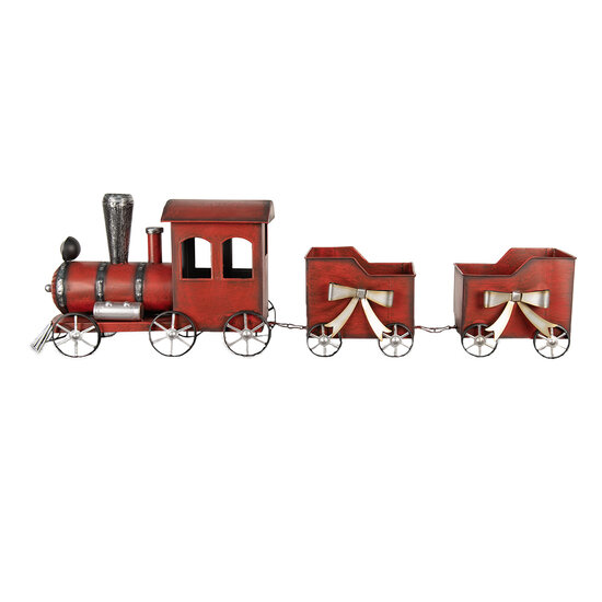 Clayre &amp; Eef   | Decoratie Trein Rood 94x18x28 cm | 6Y5632