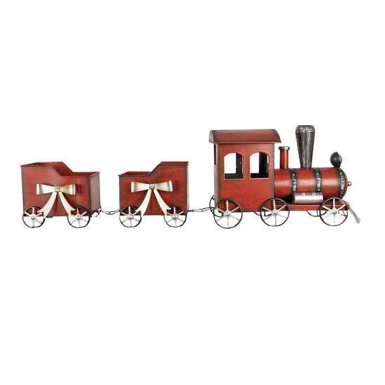 Clayre &amp; Eef   | Decoratie Trein Rood 94x18x28 cm | 6Y5632