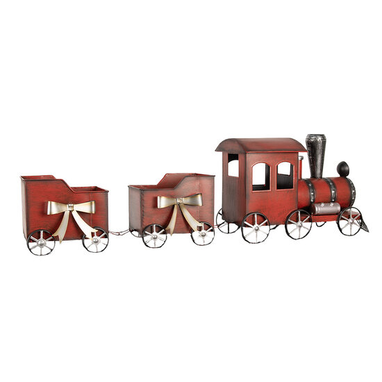 Clayre &amp; Eef   | Decoratie Trein Rood 94x18x28 cm | 6Y5632