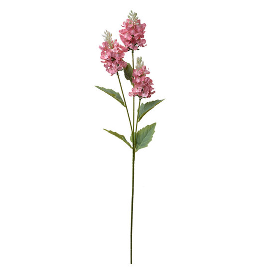 Clayre &amp; Eef   | Decoratie tak met bloemen Roze Groen 12x5x71 cm | 6PL0338P