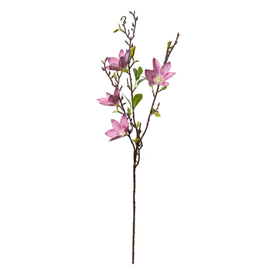 Clayre &amp; Eef   | Decoratie tak met bloemen Roze Groen 15x7x84 cm | 5PL0129P