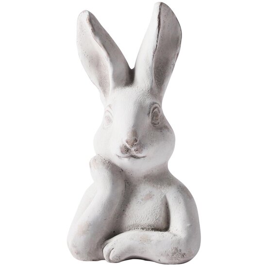 Dekoratief | Buste bunny, grijs, cement, 12x10x21cm | A250020