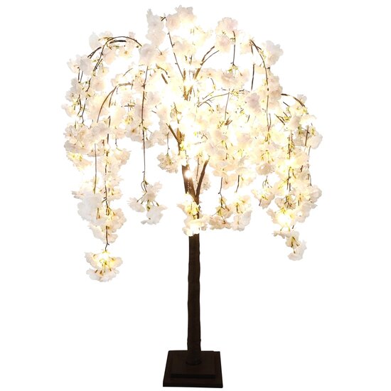 Dekoratief | Decoratieboom &#039;Cherry Blossom&#039;, papier/pvc/metaal, LED, 120cm | A250161