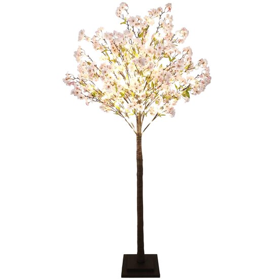 Dekoratief | Decoratieboom &#039;Cherry Blossom&#039;, papier/pvc/metaal, LED, 170cm | A250165