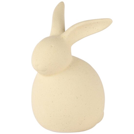 Dekoratief | Bunny zittend, beige, porselein, 11x8x15cm | A250226