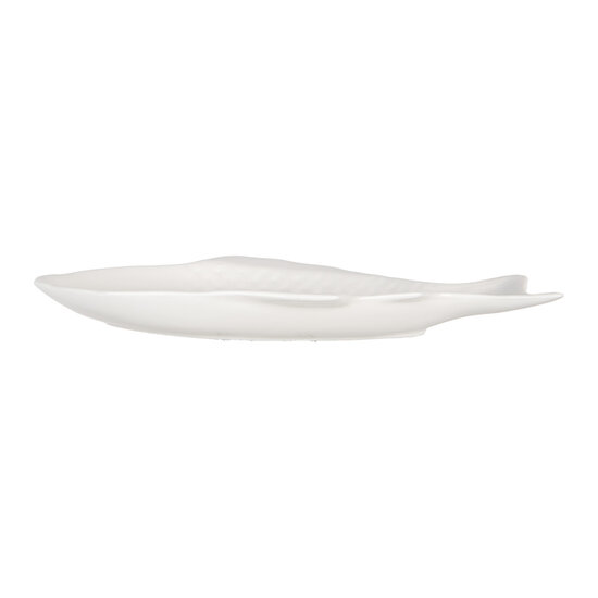 Clayre &amp; Eef   | Kom Vis Wit 36x18x4 cm / 375 ml | 6CEBO0199S