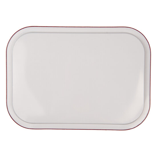 Clayre &amp; Eef   | Decoratief Dienblad Rood 40x29x2 cm | 6BL0136