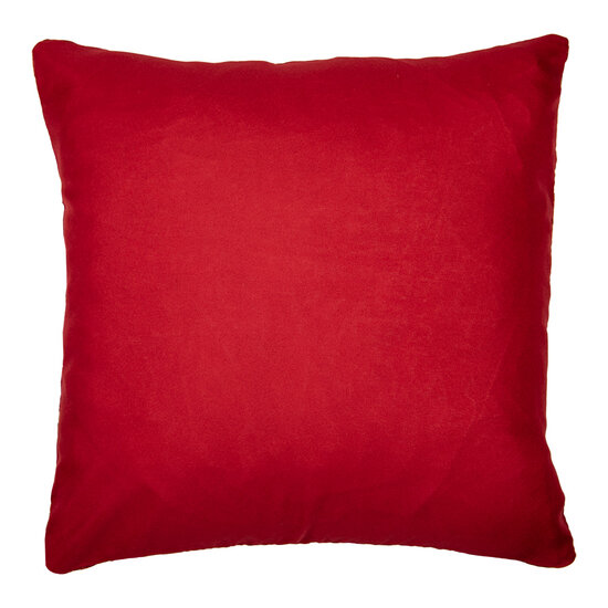 Clayre &amp; Eef   | Kussenhoes Rood Wit 44x44 cm | KT021.378