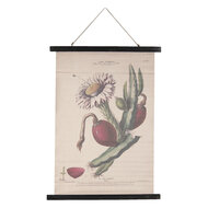 Wandkaart cactus met bloemen 5*2*75 cm Multi | 5WK0020 | Clayre &amp; Eef