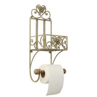 Clayre &amp; Eef   | WC Rolhouder Hangend Beige 20x15x43 cm | W4Y0173