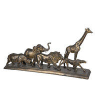 Clayre &amp; Eef   | Decoratie Beeld Dieren Bruin 71x16x34 cm | 5PR0051