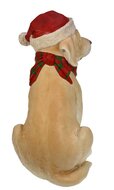 Labrador beeld met kerstmuts 32x25x41 cm | Meander 1