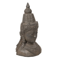 Decoratie Buddha hoofd 40*29*71 cm Grijs | 5PR0057 | Clayre &amp; Eef