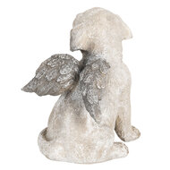 Clayre &amp; Eef   | Decoratie Beeld Hond Grijs 16x13x20 cm | 6PR2659