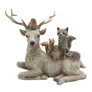 Decoratie dieren 18*8*16 cm Meerkleurig | 6PR2745 | Clayre &amp; Eef