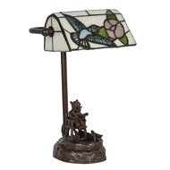 Bureaulamp Tiffany 17*15*28 cm E14/max 1*25W Meerkleurig | 5LL-6050 | Clayre &amp; Eef 3