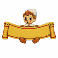 Houten naambord pinokkio 17,5 x 11 cm | Bartolucci