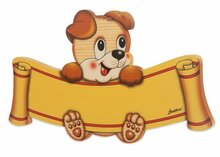 Houten naambord hond 29 x 17 cm | Bartolucci