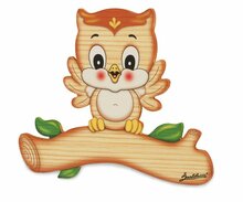 Houten magneetbord uil 16,5 x 14 cm | Bartolucci