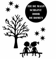 Stickerset Raam zie de maan herbruikbaar statisch | Rosami Decoratiestickers