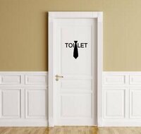 Toiletsticker voor heren toilet met stropdas | Rosami Decoratiestickers